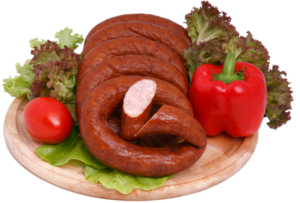 Kiełbasa żubrówka pieczona